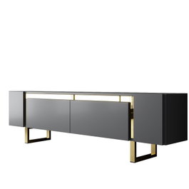 Hanah Home Mueble para TV Yildiz Antracita y Oro